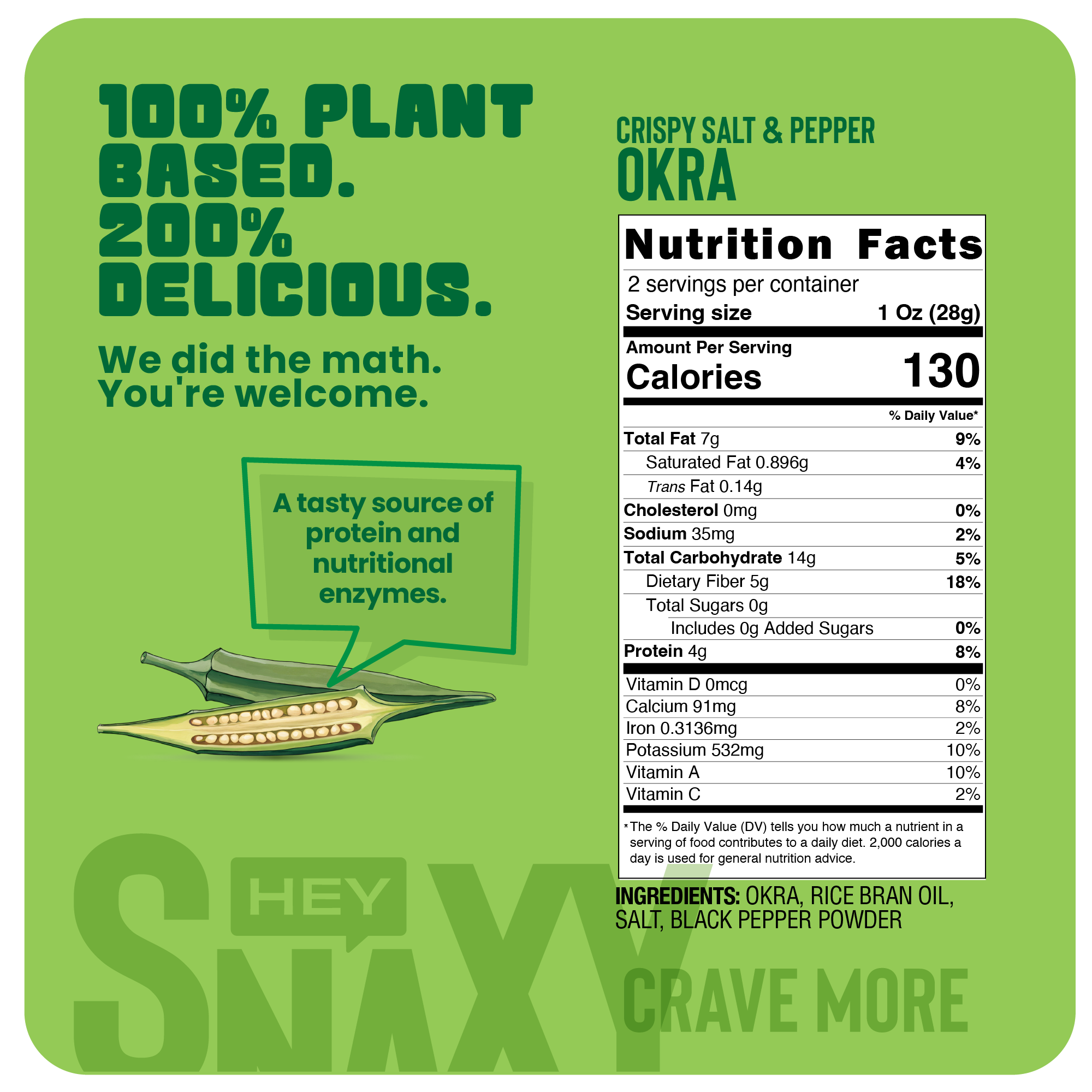 Crispy Okra - Salt and Pepper