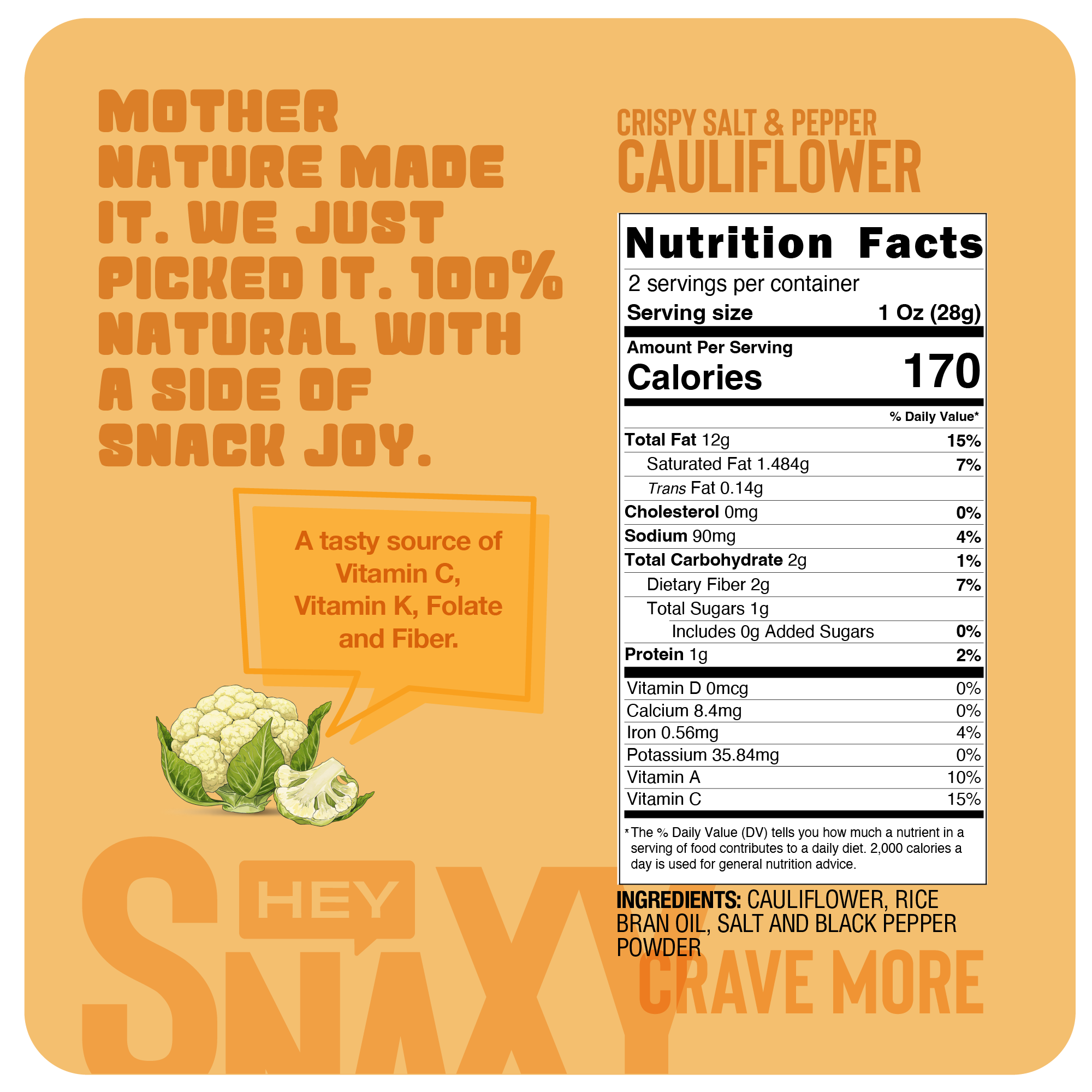 Crispy Cauliflower - Salt & Pepper